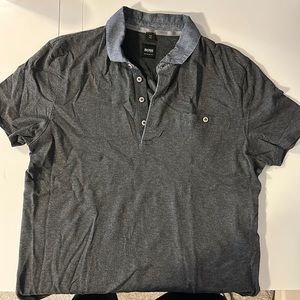 Men’s Size Medium Hugo Boss Charcoil Short Sleeve Polo